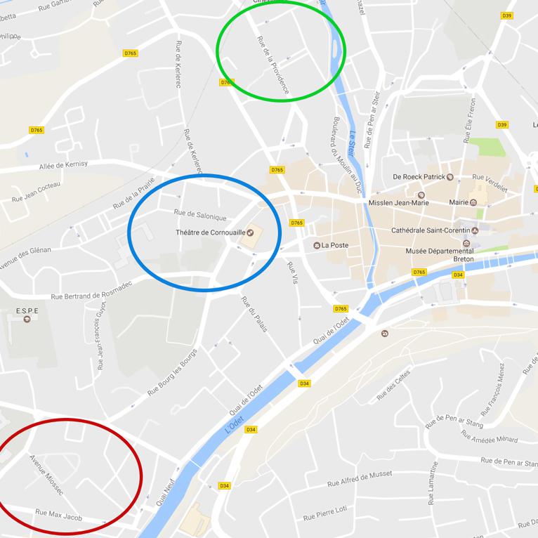 Appart à louer près du centre ville de quimper